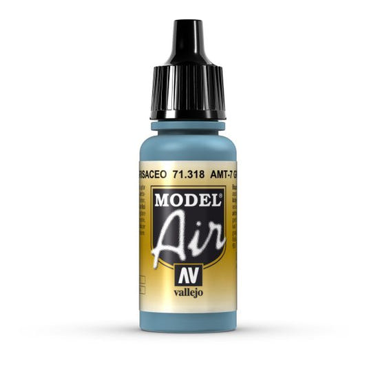 Vallejo Model Air Model Air - AMT-7 Greyish Blue airbrush acrylic paint dropper bottle
