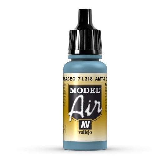 Vallejo Model Air Model Air - AMT-7 Greyish Blue airbrush acrylic paint dropper bottle