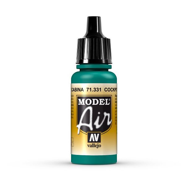 Vallejo Model Air Model Air - Cockpit Emerald Green Faded airbrush acrylic paint dropper bottle