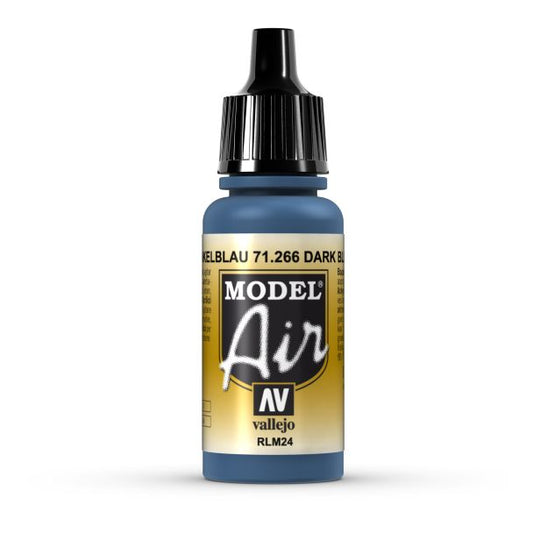 Vallejo Model Air Model Air - Dark Blue RLM24 airbrush acrylic paint dropper bottle