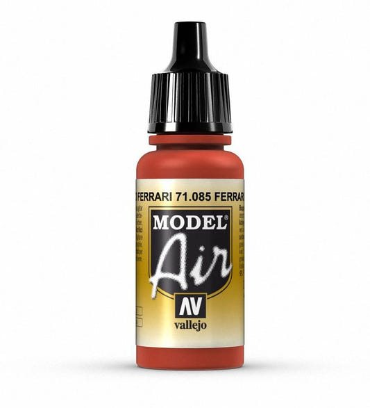 Vallejo Model Air Model Air - Ferrari Red airbrush acrylic paint dropper bottle