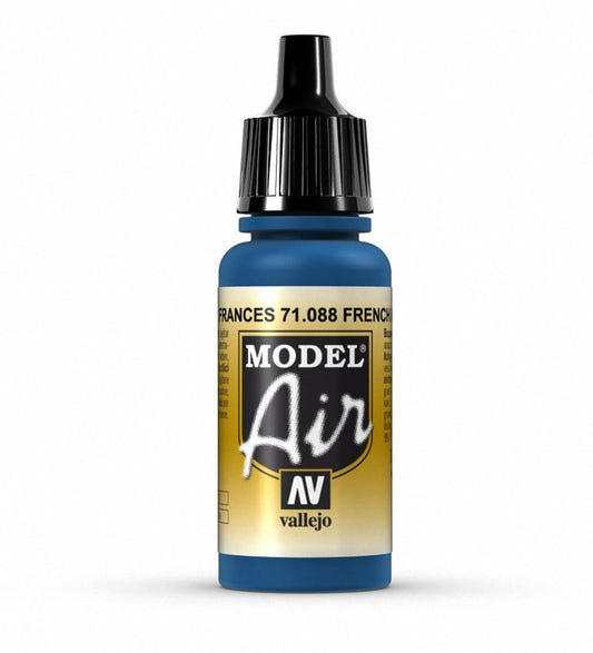 Vallejo Model Air Model Air - French Blue airbrush acrylic paint dropper bottle