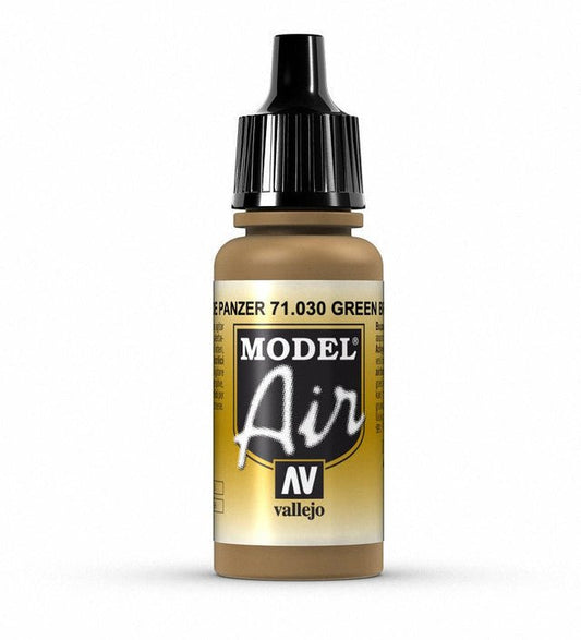Vallejo Model Air Model Air - Green Brown airbrush acrylic paint dropper bottle