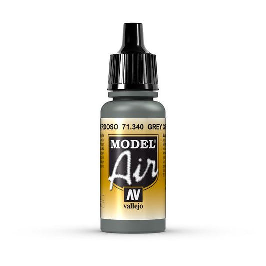 Vallejo Model Air Model Air - Grey Green airbrush acrylic paint dropper bottle