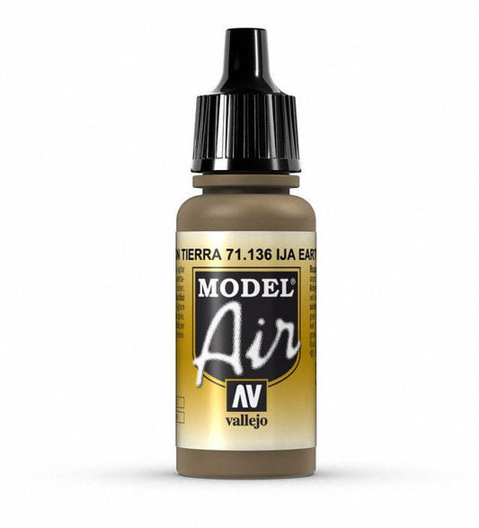 Vallejo Model Air Model Air - IJA Earth Brown airbrush acrylic paint dropper bottle