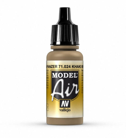 Vallejo Model Air Model Air - Khaki Brown airbrush acrylic paint dropper bottle