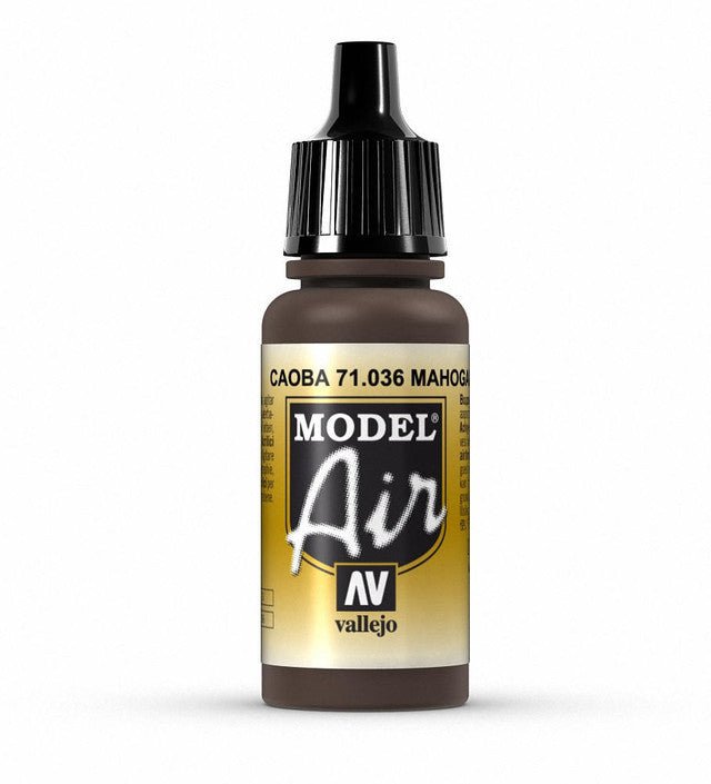 Vallejo Model Air Model Air - Mahagony airbrush acrylic paint dropper bottle