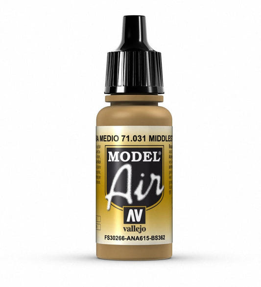 Vallejo Model Air Model Air - Middle Stone airbrush acrylic paint dropper bottle