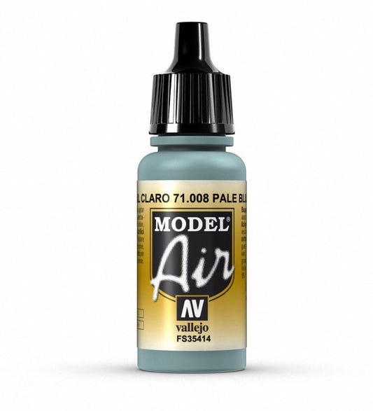 Vallejo Model Air Model Air - Pale Blue airbrush acrylic paint dropper bottle