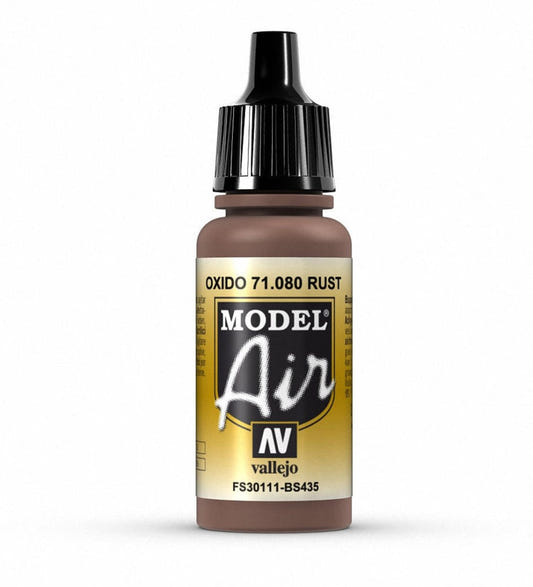 Vallejo Model Air Model Air - Rust airbrush acrylic paint dropper bottle