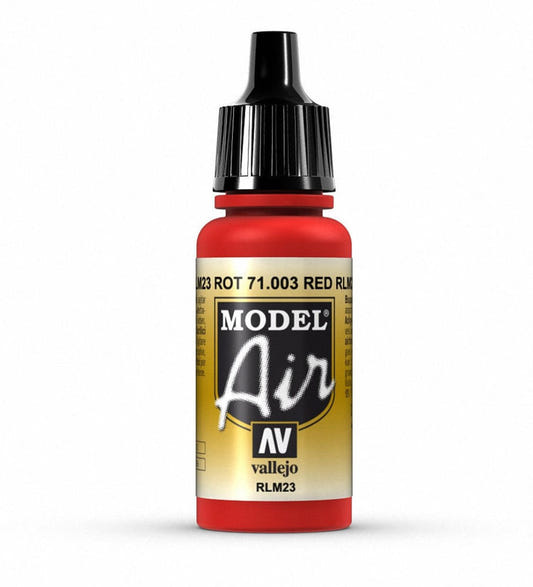 Vallejo Model Air Model Air - Scarlet Red airbrush acrylic paint dropper bottle