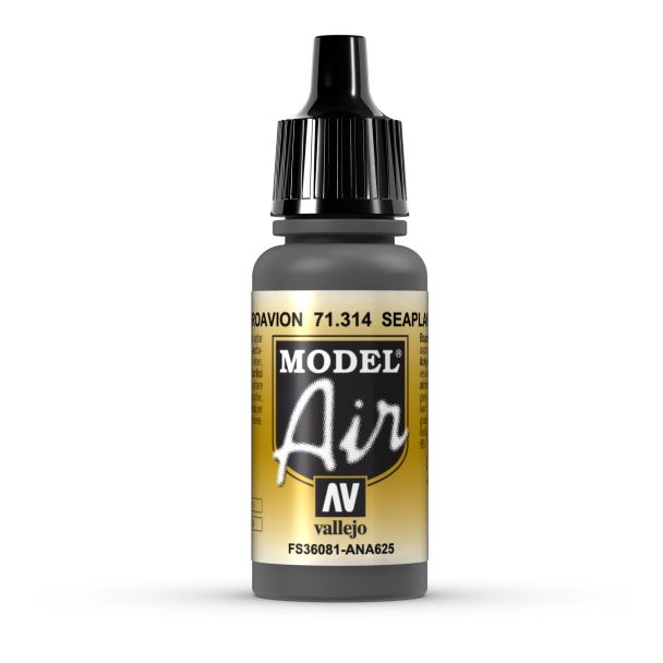 Vallejo Model Air Model Air - Seaplane Gray airbrush acrylic paint dropper bottle