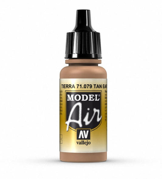 Vallejo Model Air Model Air - Tan Earth airbrush acrylic paint dropper bottle