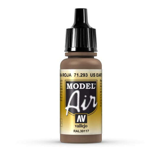 Vallejo Model Air Model Air - US Earth Red airbrush acrylic paint dropper bottle
