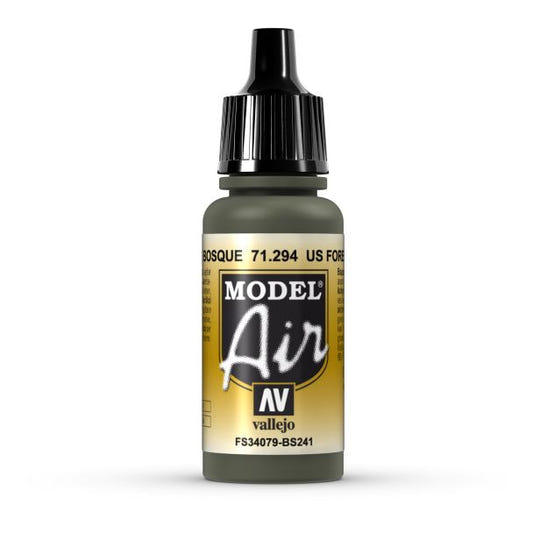 Vallejo Model Air Model Air - US Forest Green airbrush acrylic paint dropper bottle
