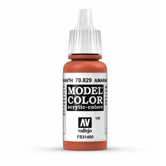Vallejo Model Color Model Color - Amarantha Red matt acrylic paint dropper bottle