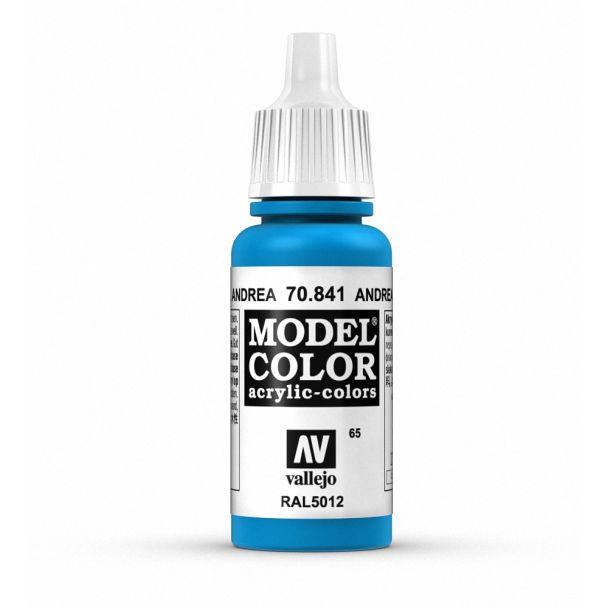 Vallejo Model Color Model Color - Andrea Blue matt acrylic paint dropper bottle