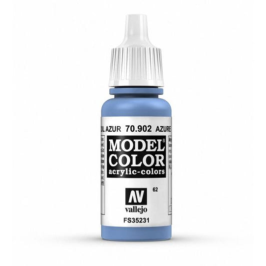 Vallejo Model Color Model Color - Azure matt acrylic paint dropper bottle