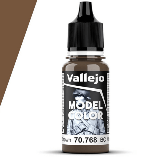 Vallejo Model Color Model Color - BC Dark Brown matt acrylic paint dropper bottle