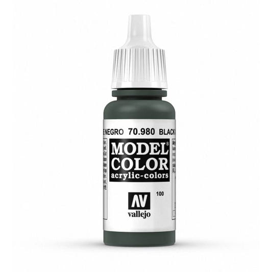 Vallejo Model Color Model Color - Black Green matt acrylic paint dropper bottle