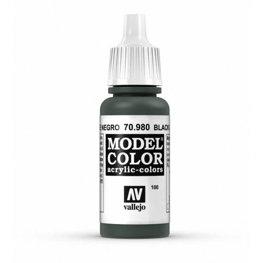 Vallejo Model Color Model Color - Black Green matt acrylic paint dropper bottle