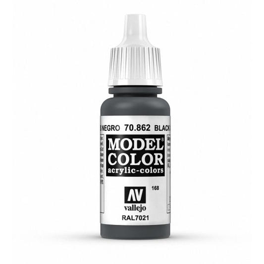 Vallejo Model Color Model Color - Black Grey matt acrylic paint dropper bottle