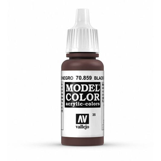 Vallejo Model Color Model Color - Black Red (Cadmium Brown) matt acrylic paint dropper bottle