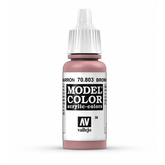 Vallejo Model Color Model Color - Brown Rose matt acrylic paint dropper bottle