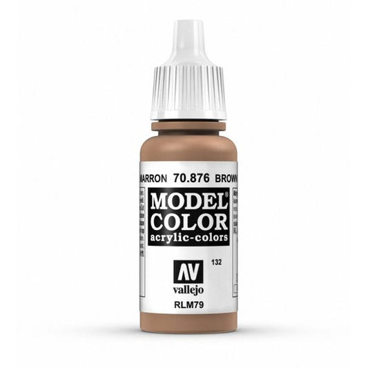 Vallejo Model Color Model Color - Brown Sand matt acrylic paint dropper bottle