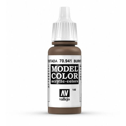 Vallejo Model Color Model Color - Burnt Ember matt acrylic paint dropper bottle
