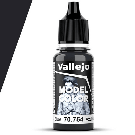 Vallejo Model Color Model Color - Continental Blue matt acrylic paint dropper bottle