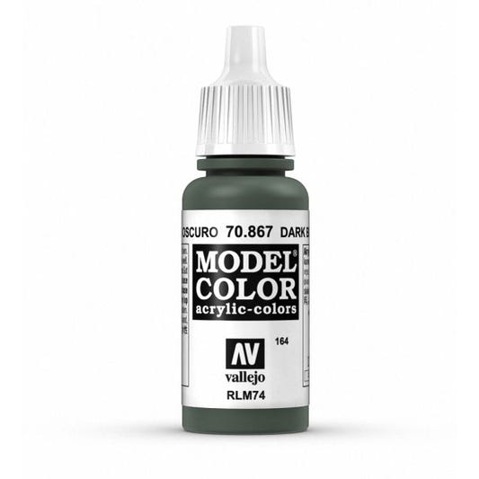 Vallejo Model Color Model Color - Dark Blue Grey matt acrylic paint dropper bottle