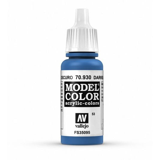 Vallejo Model Color Model Color - Dark Blue matt acrylic paint dropper bottle