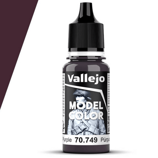 Vallejo Model Color Model Color - Dark Purple matt acrylic paint dropper bottle