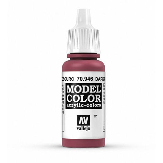 Vallejo Model Color Model Color - Dark Red matt acrylic paint dropper bottle