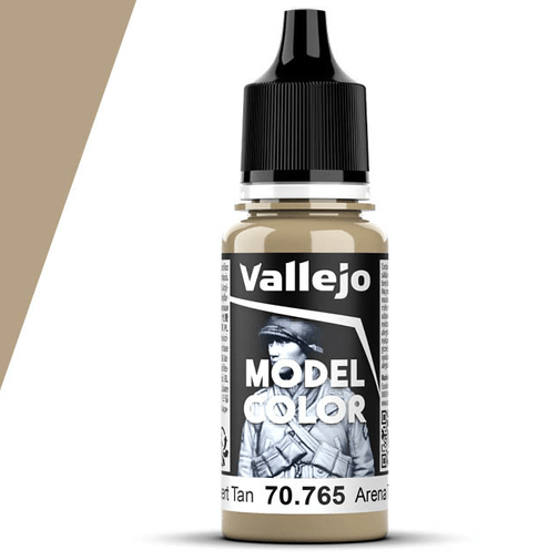 Vallejo Model Color Model Color - Desert Tan matt acrylic paint dropper bottle