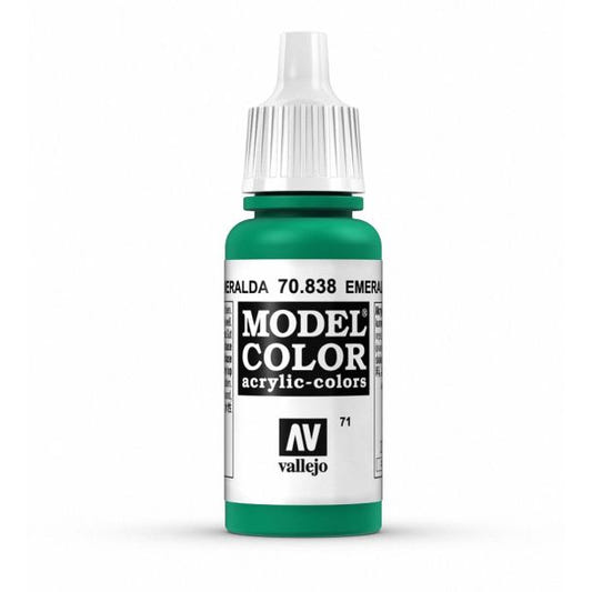 Vallejo Model Color Model Color - Emerald matt acrylic paint dropper bottle