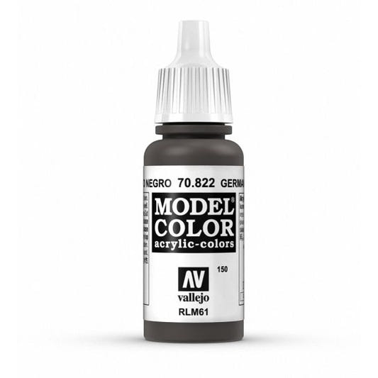 Vallejo Model Color Model Color - German Cam Black Brown matt acrylic paint dropper bottle