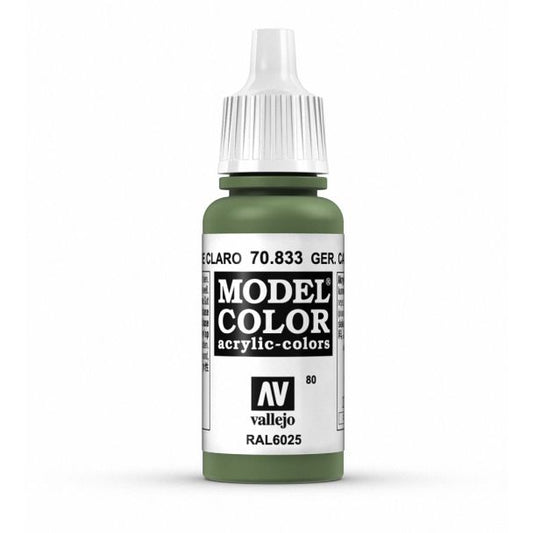 Vallejo Model Color Model Color - German Cam. Bright Green matt acrylic paint dropper bottle