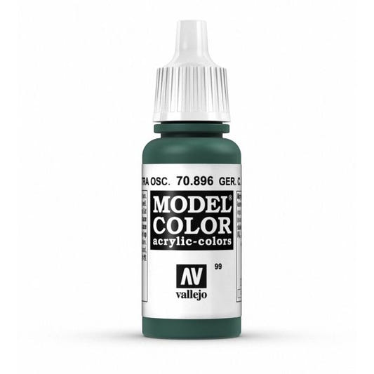 Vallejo Model Color Model Color - German Cam Extra Dark Green matt acrylic paint dropper bottle