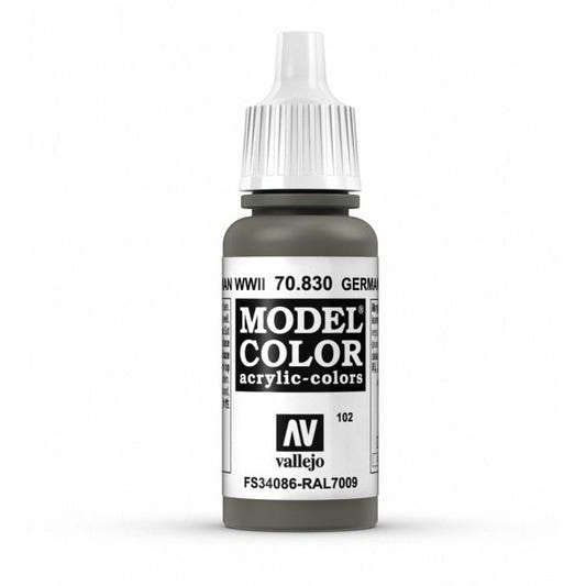 Vallejo Model Color Model Color - German Fieldgrey WWII matt acrylic paint dropper bottle