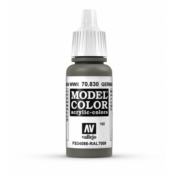 Vallejo Model Color Model Color - German Fieldgrey WWII matt acrylic paint dropper bottle