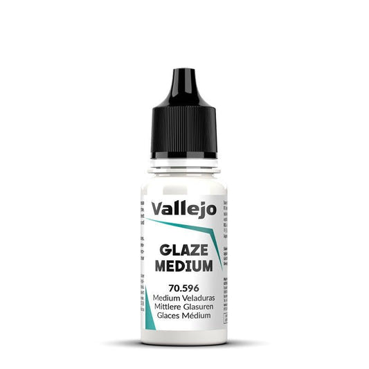 Vallejo Model Color Model Color Glaze Medium (18ml) matt acrylic paint dropper bottle