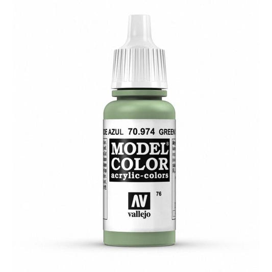 Vallejo Model Color Model Color - Green Sky matt acrylic paint dropper bottle