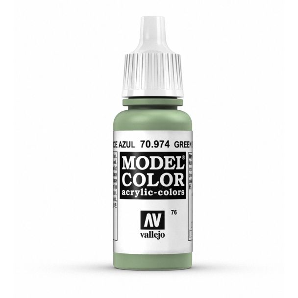Vallejo Model Color Model Color - Green Sky matt acrylic paint dropper bottle