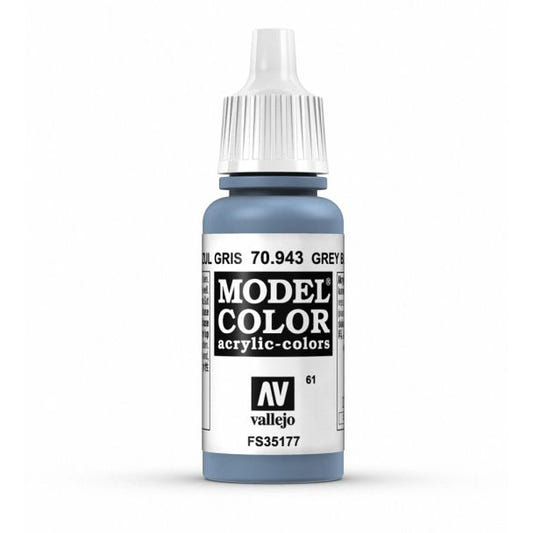 Vallejo Model Color Model Color - Grey Blue matt acrylic paint dropper bottle