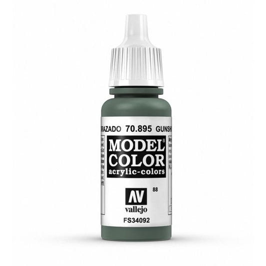 Vallejo Model Color Model Color - Gunship Green matt acrylic paint dropper bottle