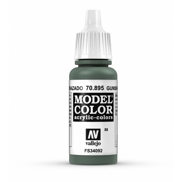 Vallejo Model Color Model Color - Gunship Green matt acrylic paint dropper bottle