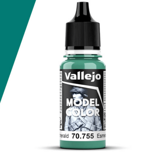 Vallejo Model Color Model Color - Light Emerald matt acrylic paint dropper bottle