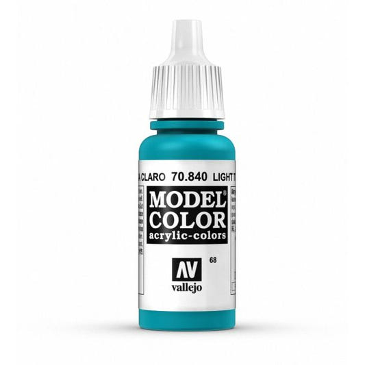 Vallejo Model Color Model Color - Light Turquoise matt acrylic paint dropper bottle